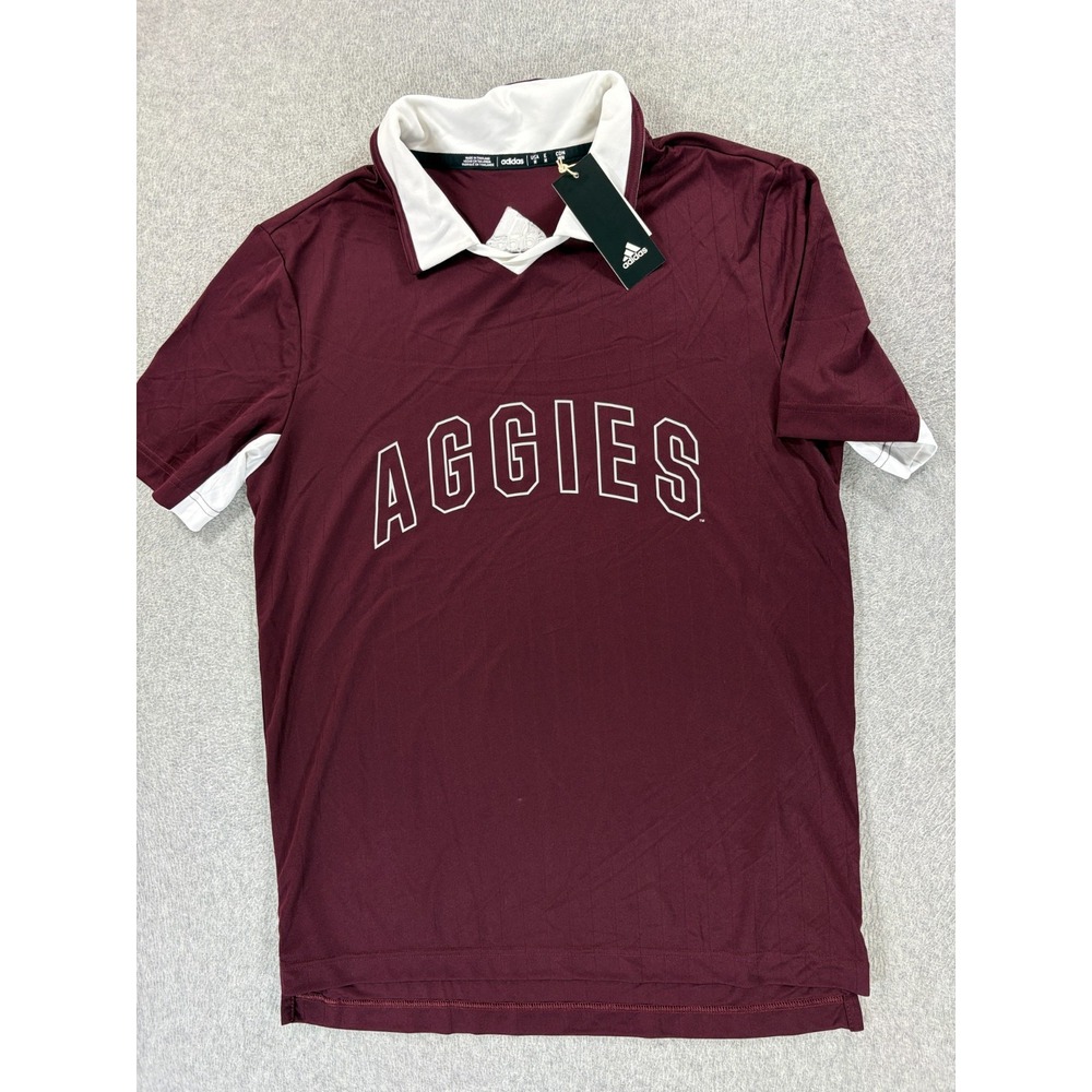 NWT Texas A&M Aggies Performance Polo Shirt (Men's Medium) Maroon